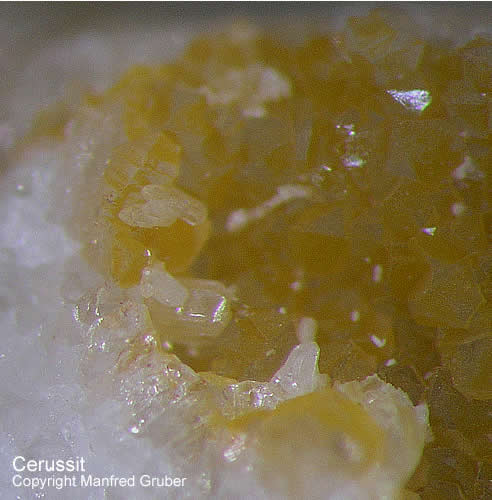 Mineralien Schwarzwald Silberbrünnle Haigerachtal Cerussit