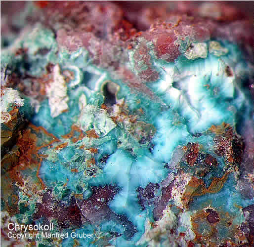 Mineralien Schwarzwald Silberbrünnle Haigerachtal Chrysokoll