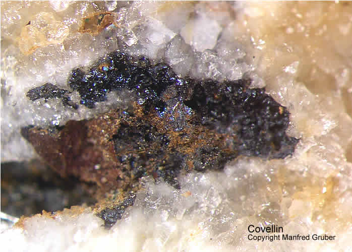 Mineralien Schwarzwald Silberbrünnle Haigerachtal Covellin