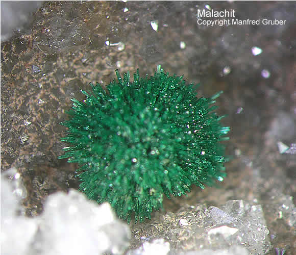 Mineralien Schwarzwald Silberbrünnle Haigerachtal Malachit