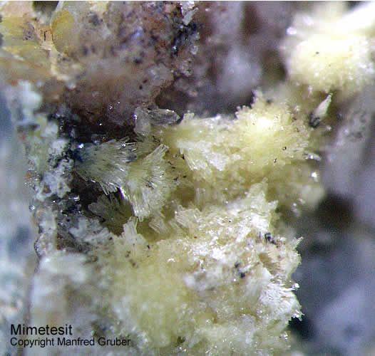 Mineralien Schwarzwald Silberbrünnle Haigerachtal Mimetesit