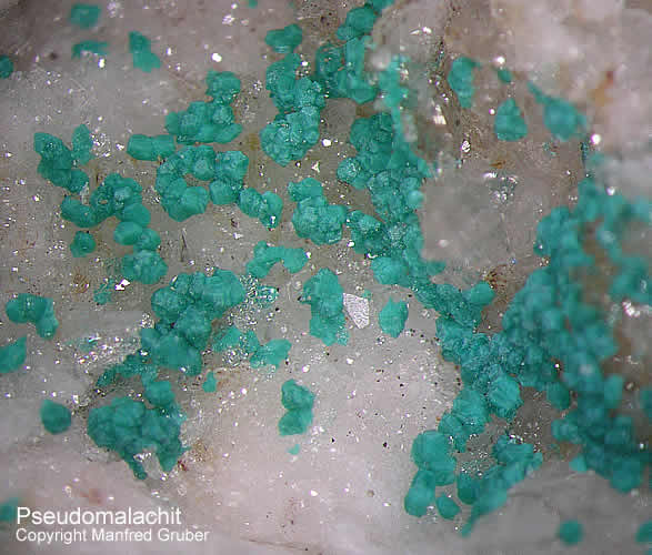 Mineralien Schwarzwald Silberbrünnle Haigerachtal Pseudomalachit