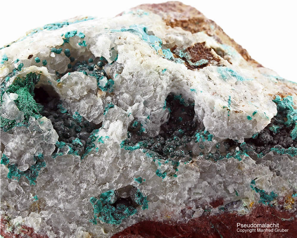 Mineralien Schwarzwald Silberbrünnle Haigerachtal Pseudomalachit
