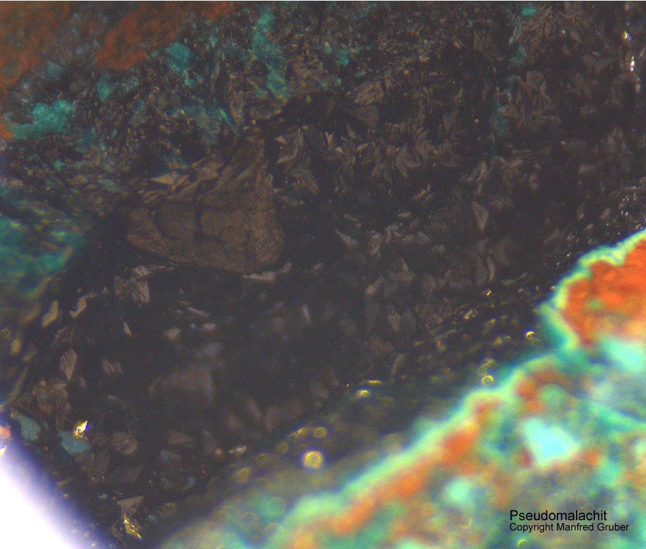 Mineralien Schwarzwald Silberbrünnle Haigerachtal Pseudomalachit
