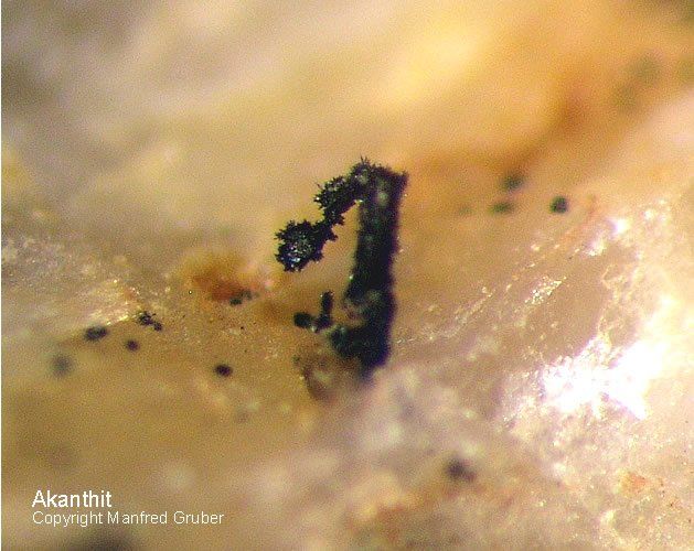 Mineralien Schwarzwald Grube Sophia Akanthit Wittichen