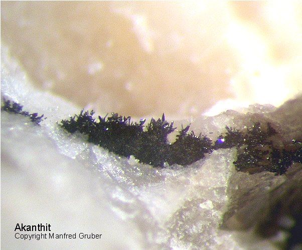 Mineralien Schwarzwald Grube Sophia Akanthit Wittichen