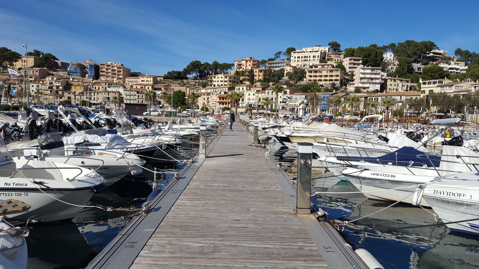 Hafen von Soller mit Yachten