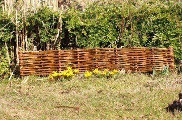 handgeflochtene Beeteinfassung