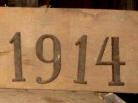 Gusseiserne Jahreszahlen