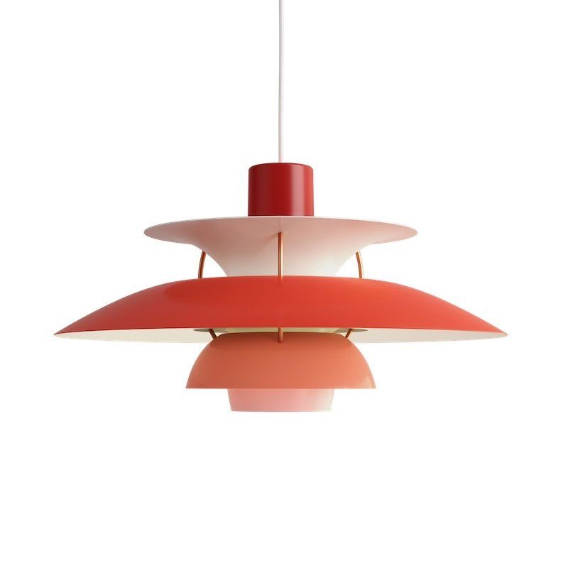 Leuchte PH 5 von Louis Poulsen in rot