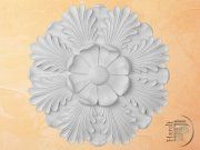 Stuckrosette mit Akanthusblättern