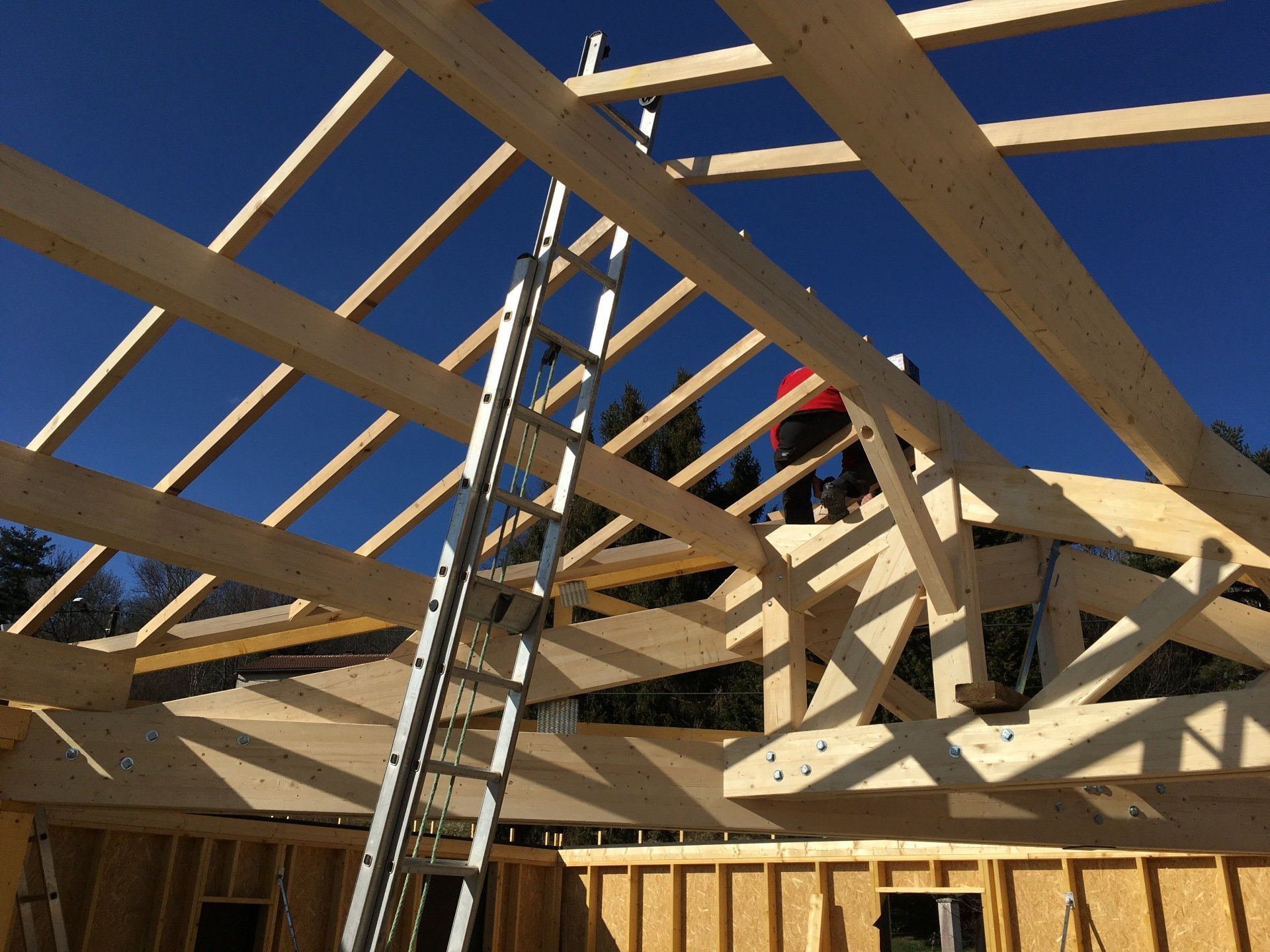 zoomer Charpente traditionnelle SN-BOIS la monnerie le montel