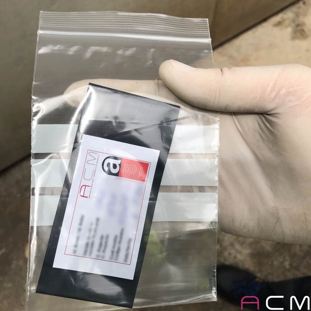 trazabilidad muestras fibras amianto