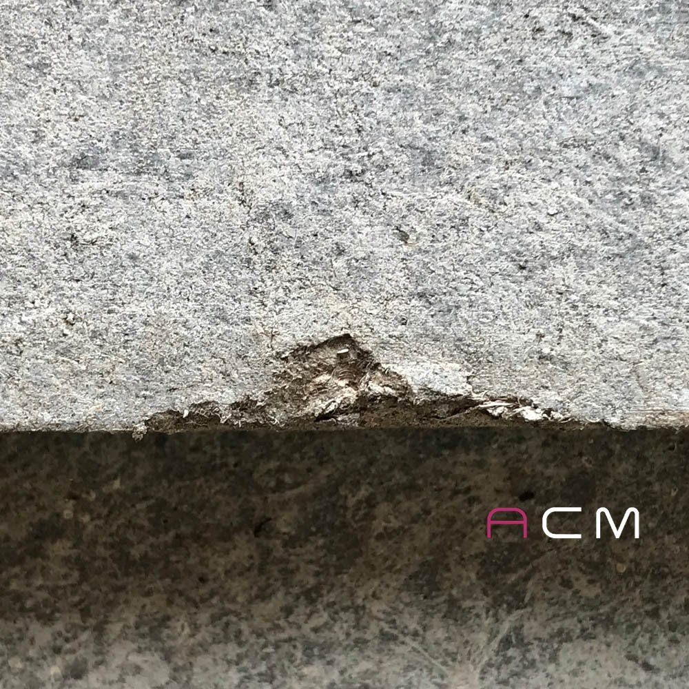 control superficies fibras amianto