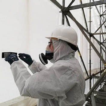 muestreo superficie control seguimiento amianto