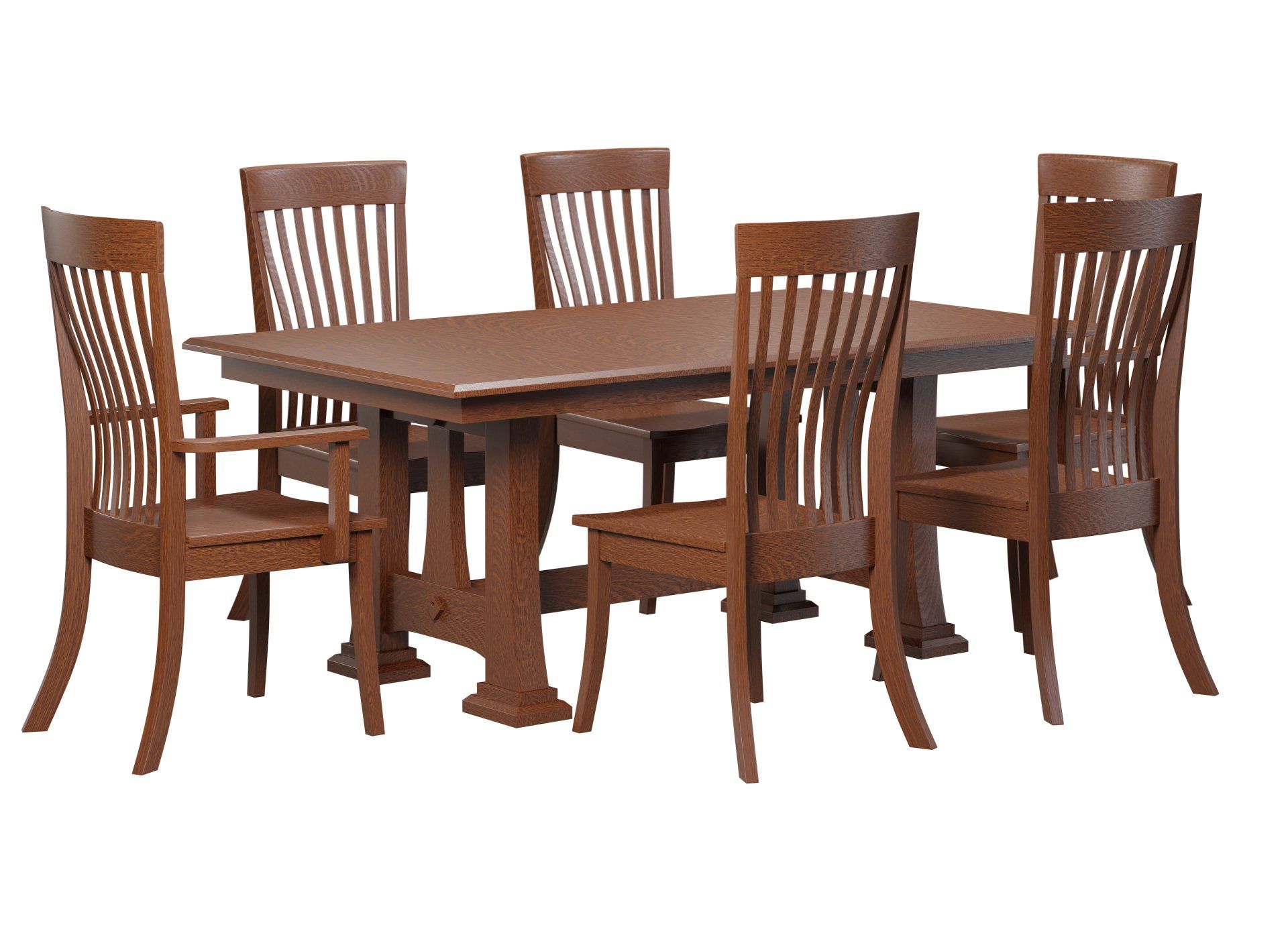 Christy Dining Set Quick Ship Amish Furniture table and chairs