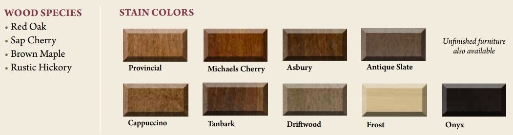 custom built amish furniture quick ship stain colors custom built amish furniture quick ship stain colors