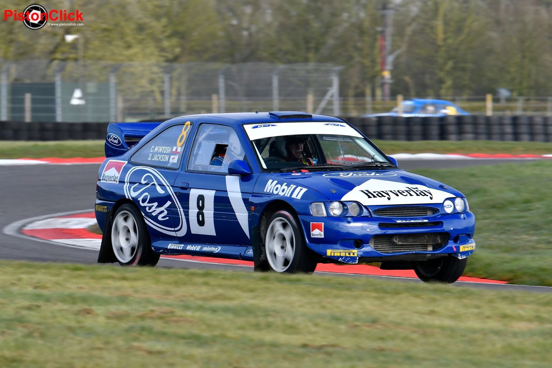 Ford Escort Cosworth of Craig McIntosh and David Jackson at the Alan Healy Memorial Rally Cadwell Park