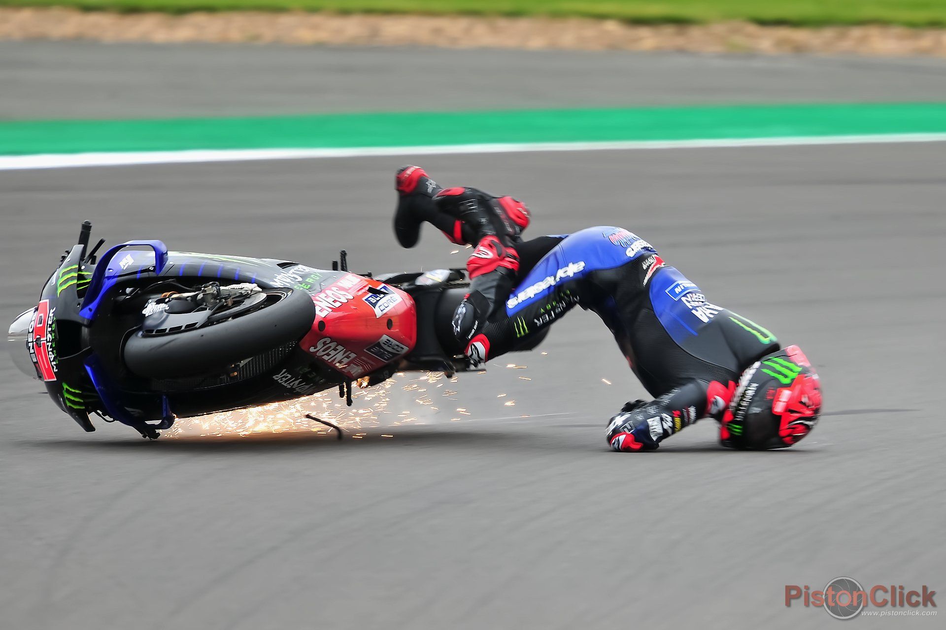 British MotoGP Fabio Quartaro crash