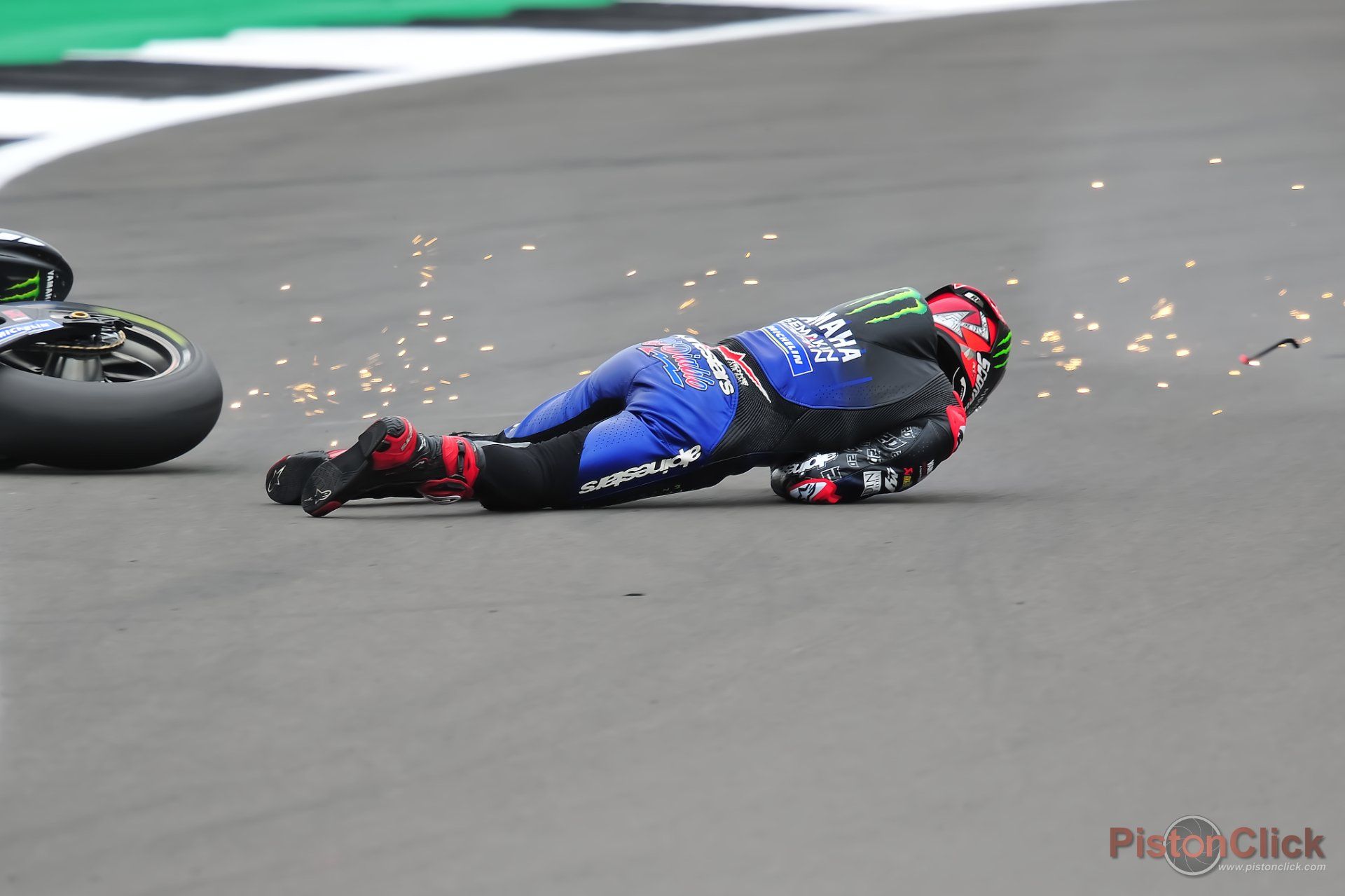 British MotoGP Fabio Quartaro crash