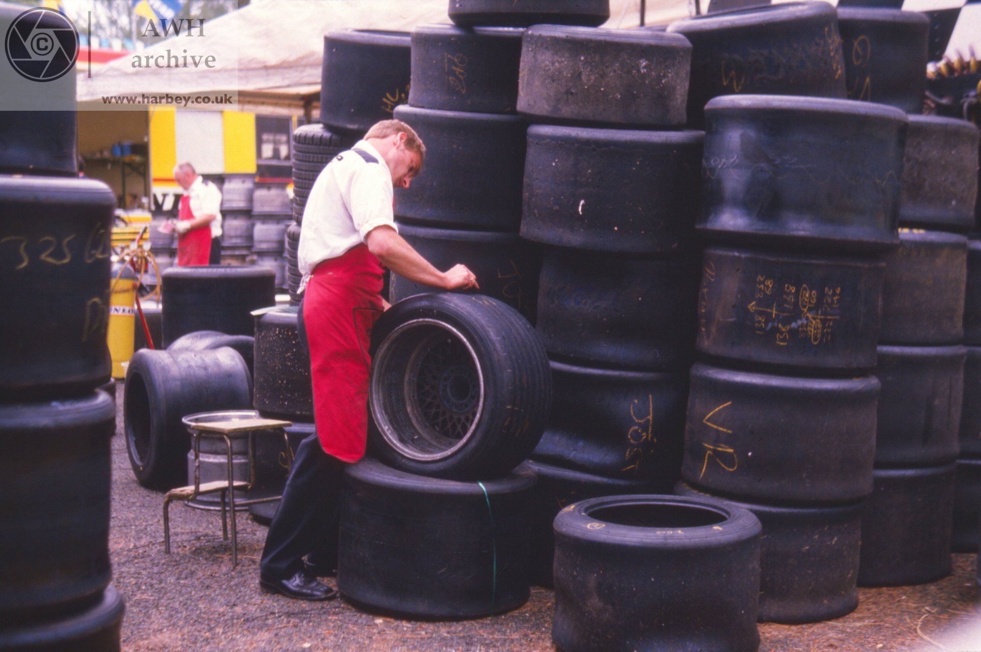 1985 Le Mans paddock