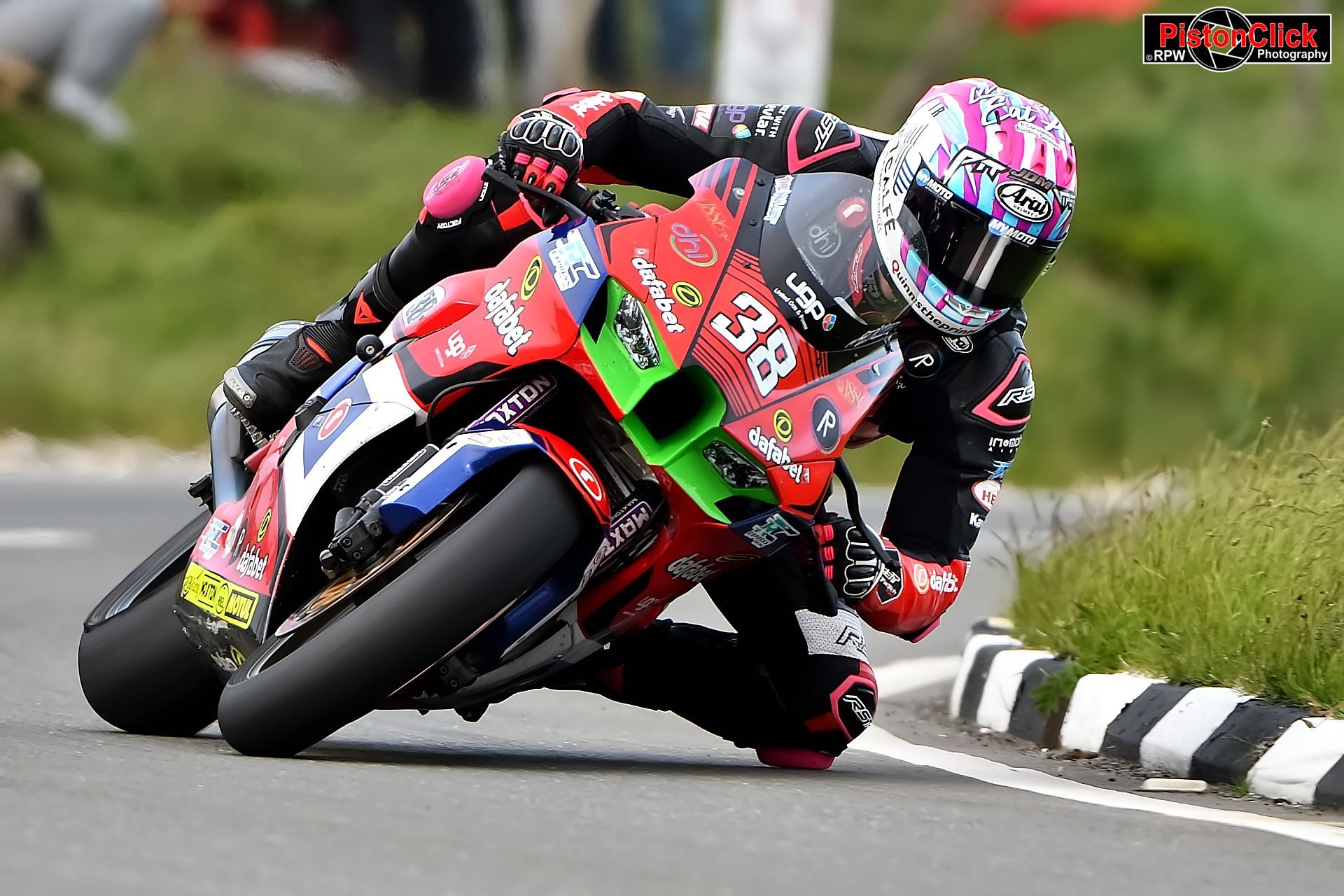 Matt Stevenson on the Dafabet Racing Superstock Kawasaki at the IoM TT 2024