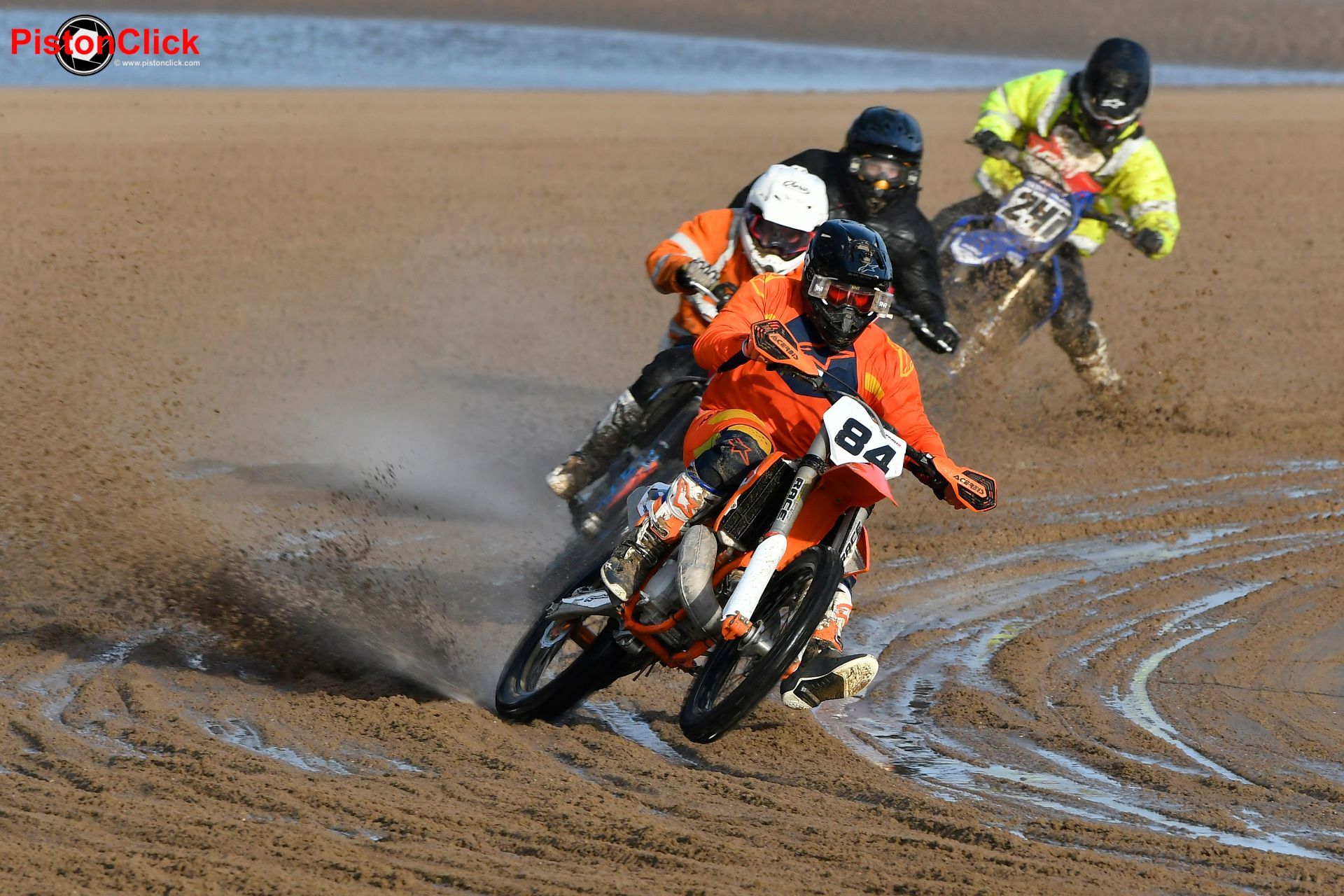 Motocross bikes at Mablethorpe Motorcycle Sand Racing 