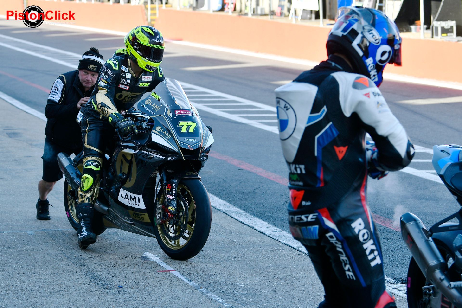 British Superbike Brands Hatch pits