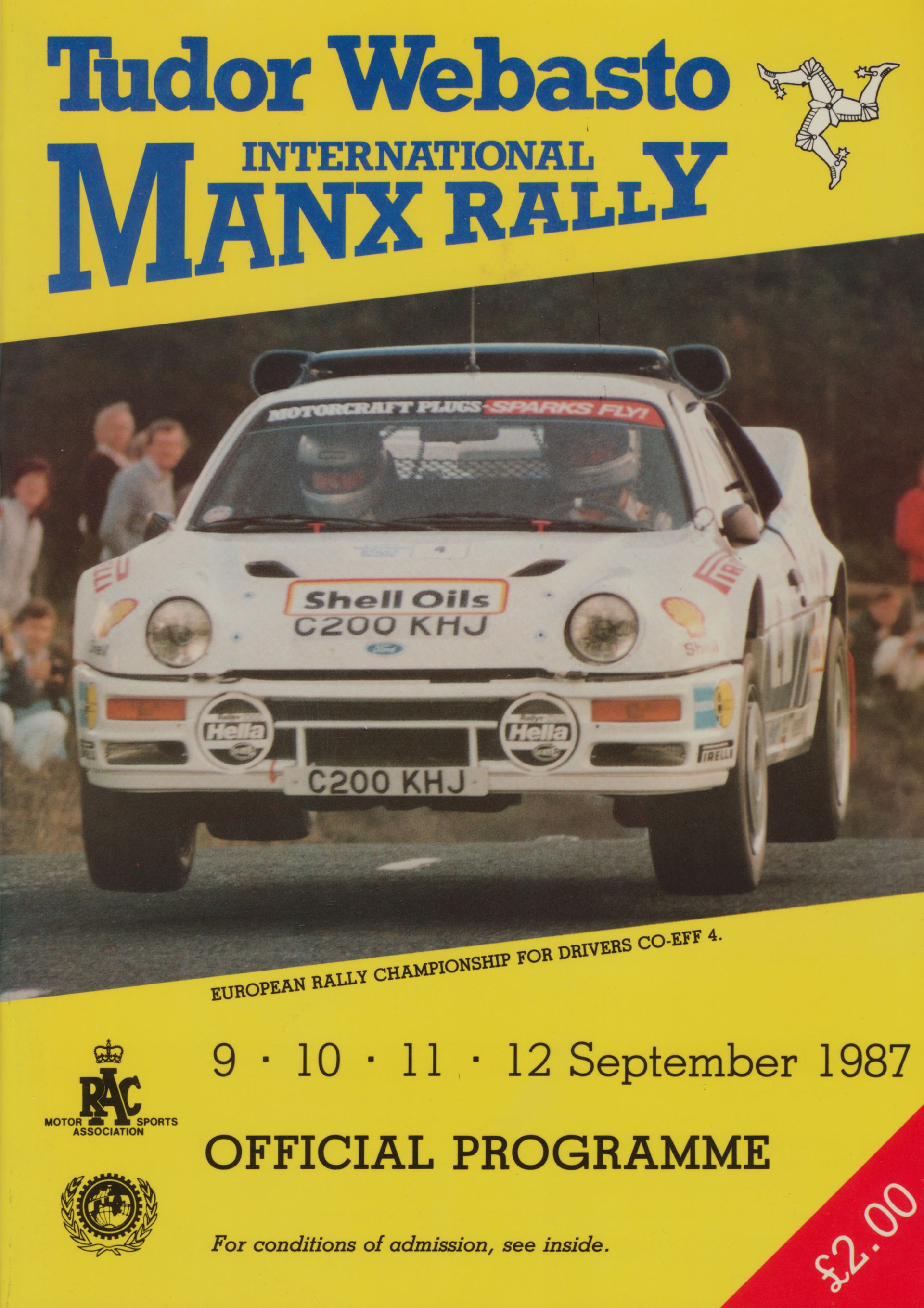 Tudor Webasto Manx International Rally