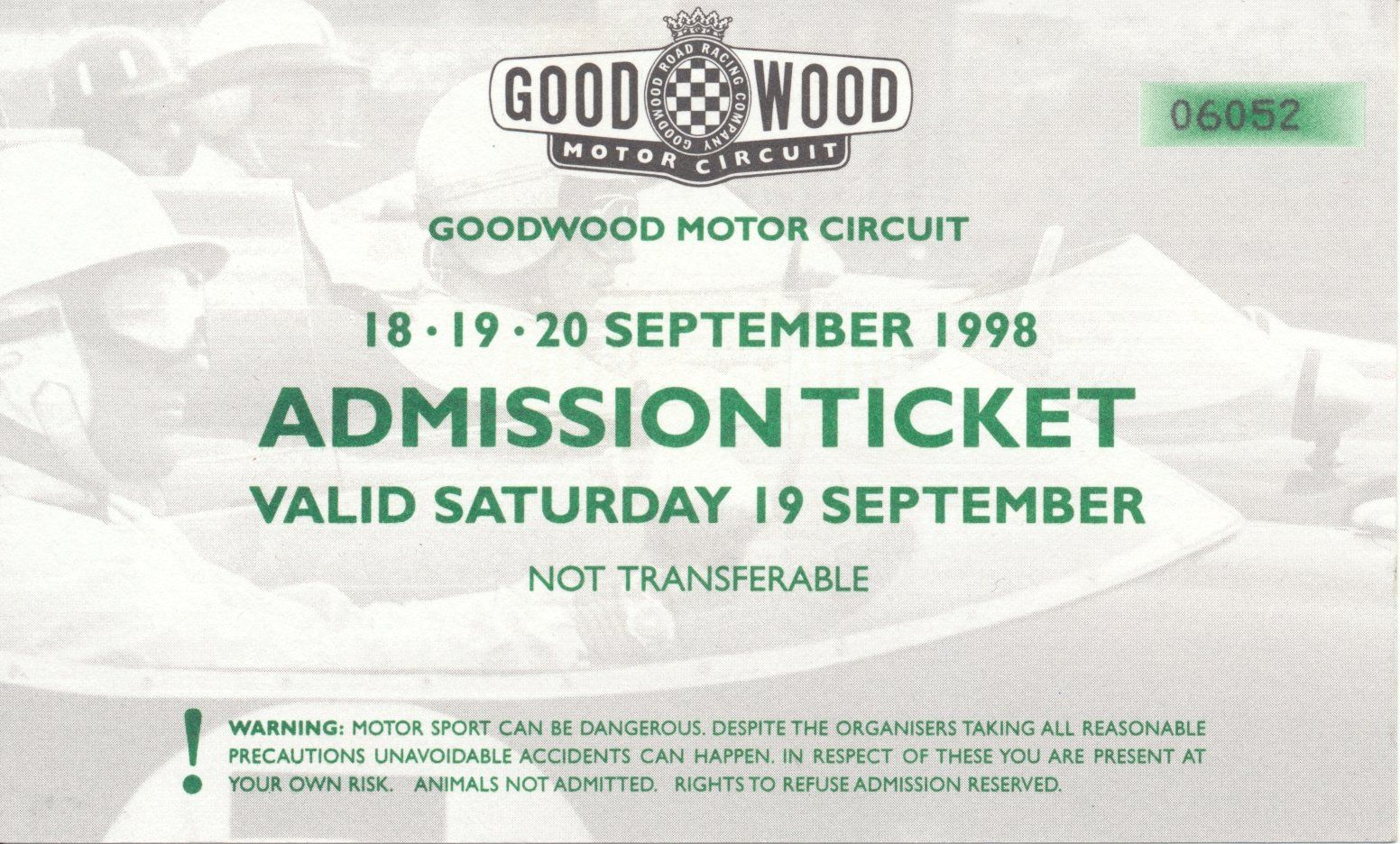 The Goodwood Revival Ticket