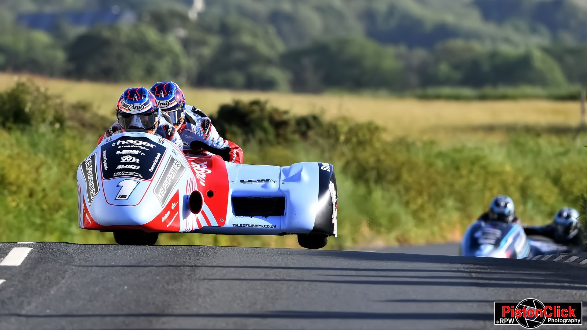 Ben Birchall and Kevin Rousseau 2nd in the second sidecar race at the IoM TT 2024