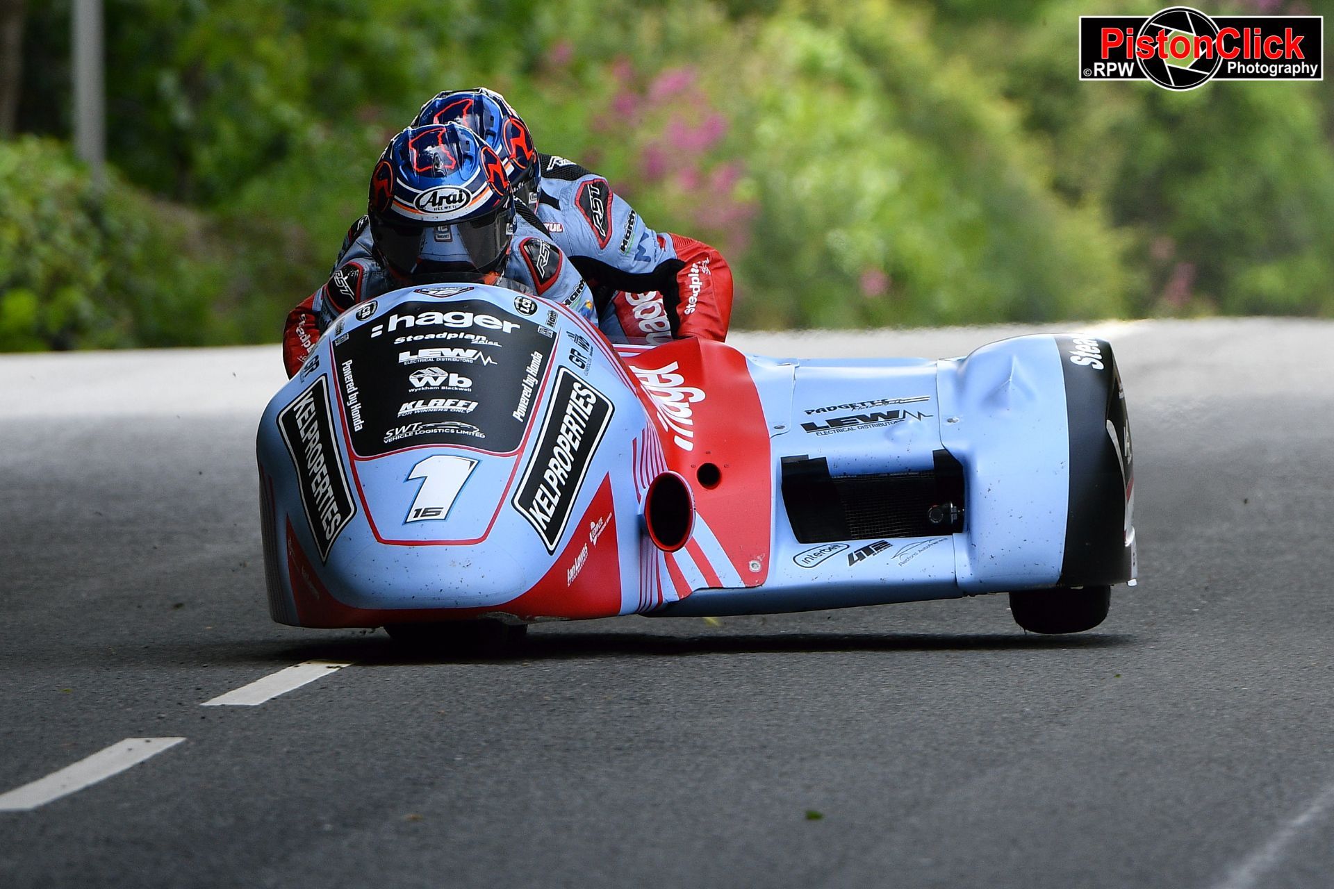 Ben Birchall and Kevin Rousseau sidecar racing at the IoM TT 2024