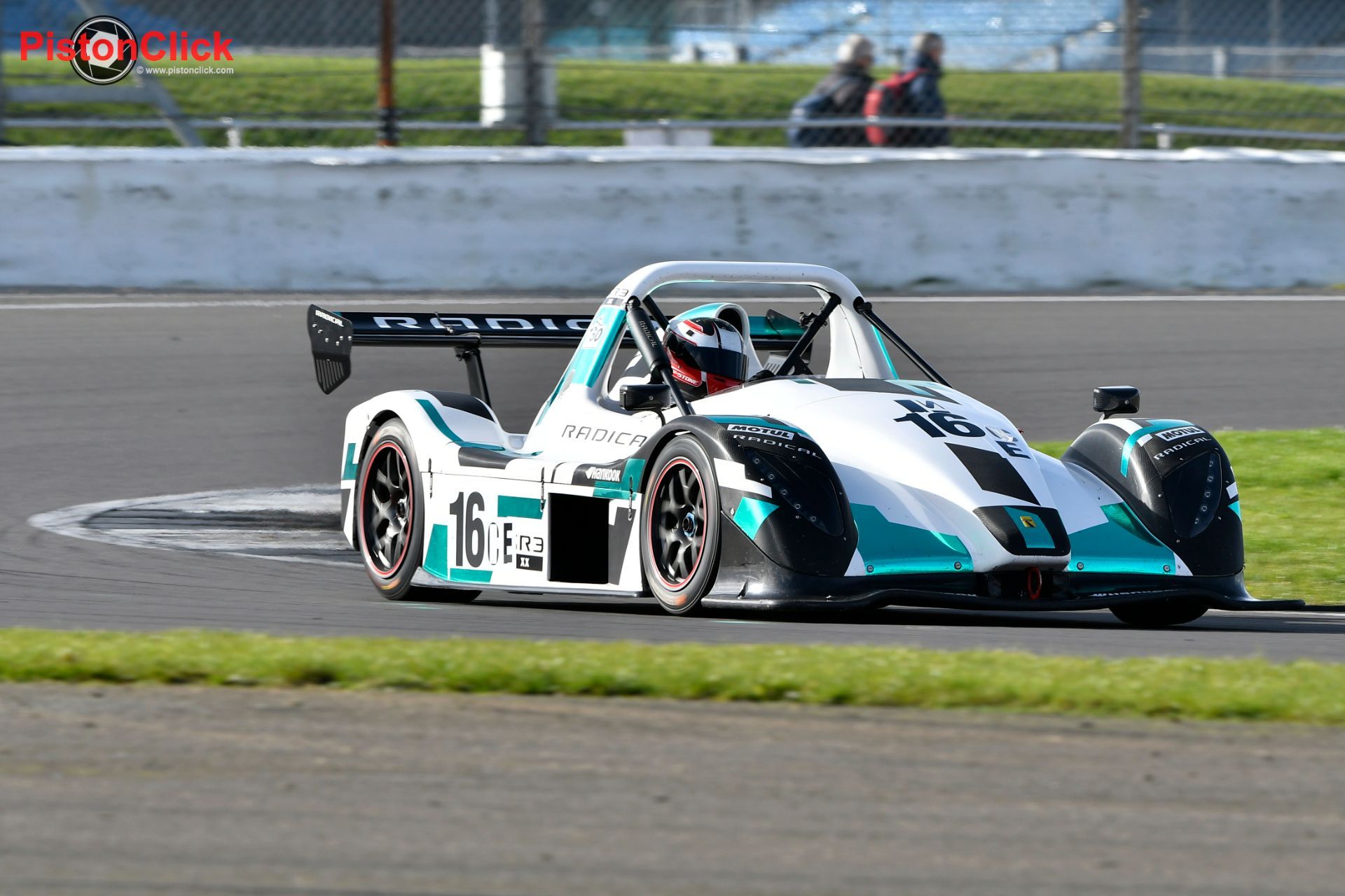 Radicals race cars at the Birkett Relay race at Silverstone