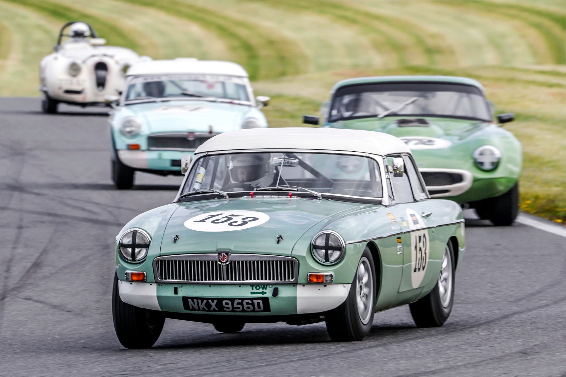 Steve Spink, P4 in the GTS race and P6 in the Libre race at the MG race meeting at Cadwell Park
