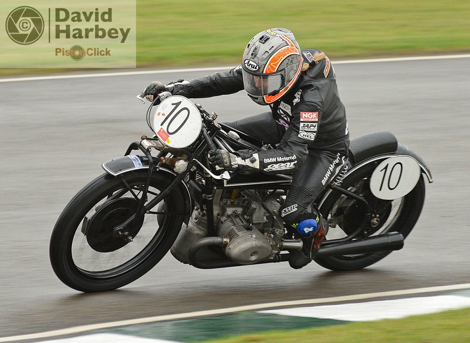 Maria Costello on the 1929 BMW Group Classic WR500 Kompressor