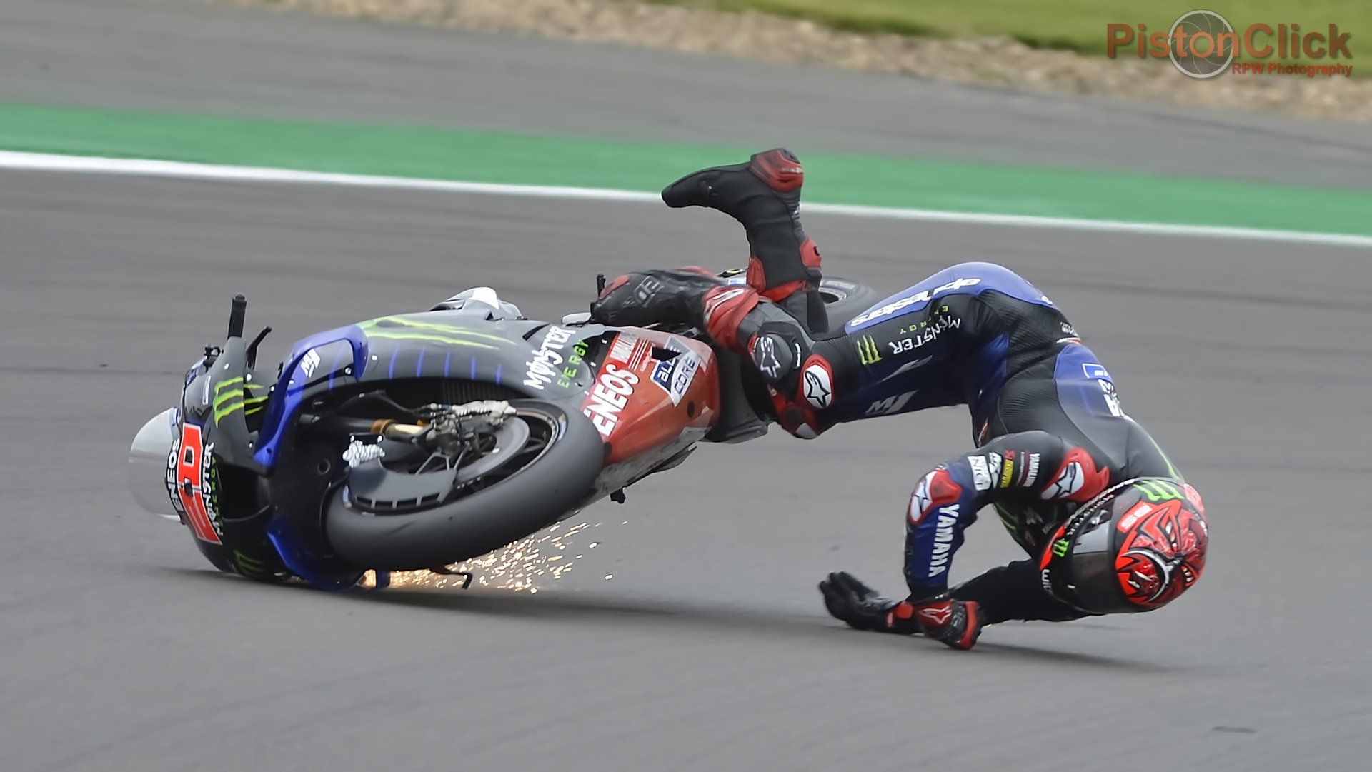 British MotoGP Fabio Quartaro crash
