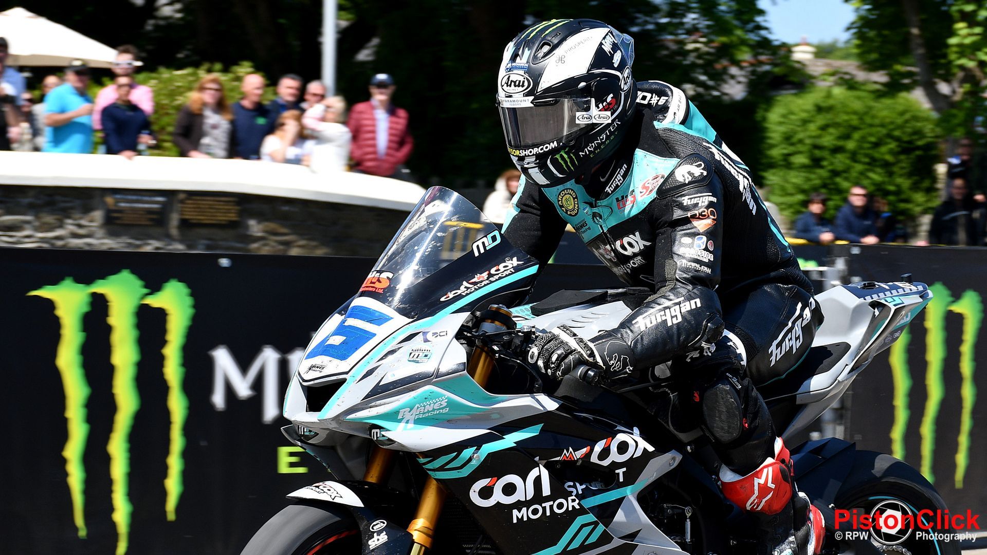 Michael Dunlop at the start line for the Isle of Man TT 2023