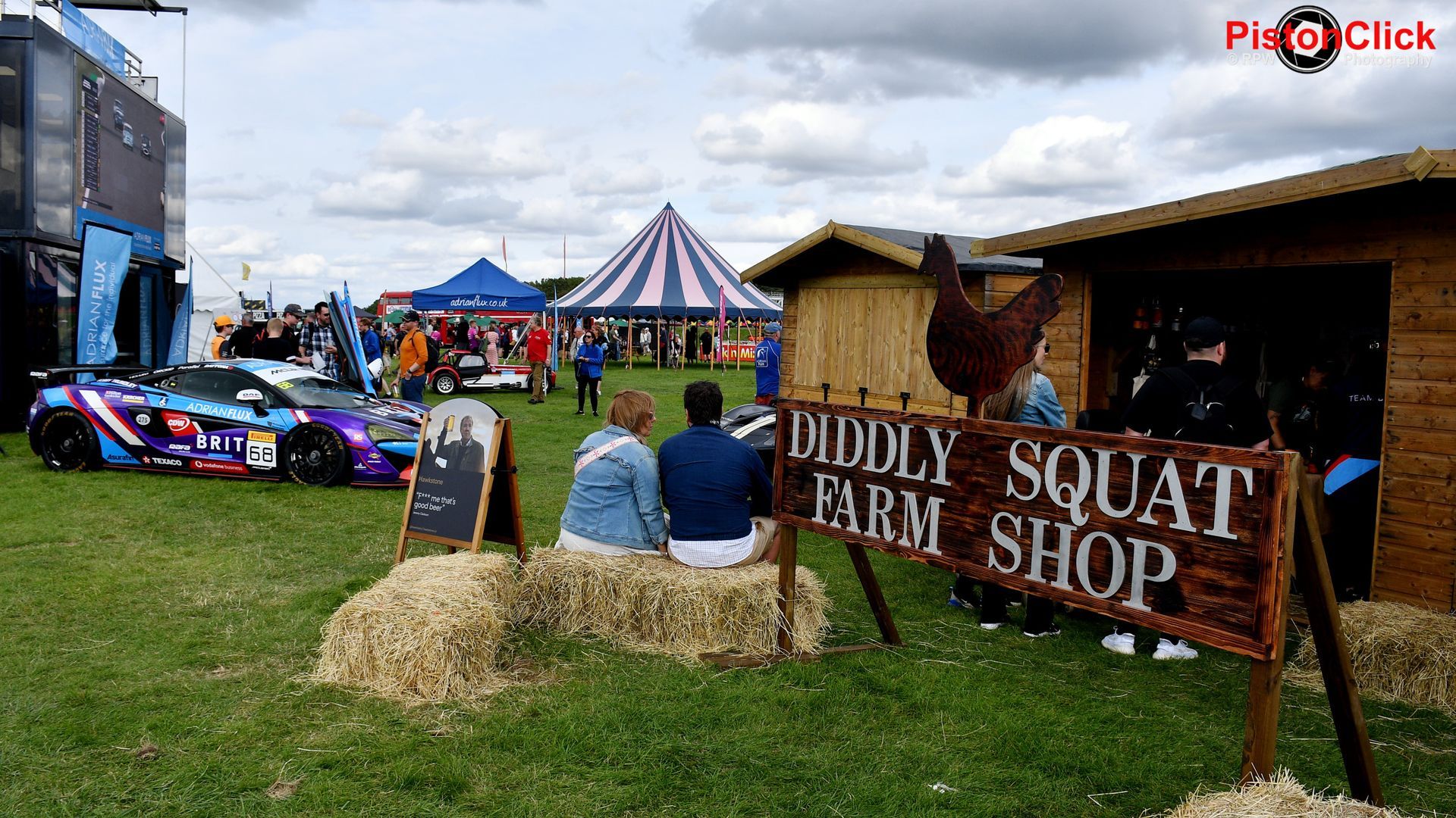 Pop up village at the The Silverstone Festival