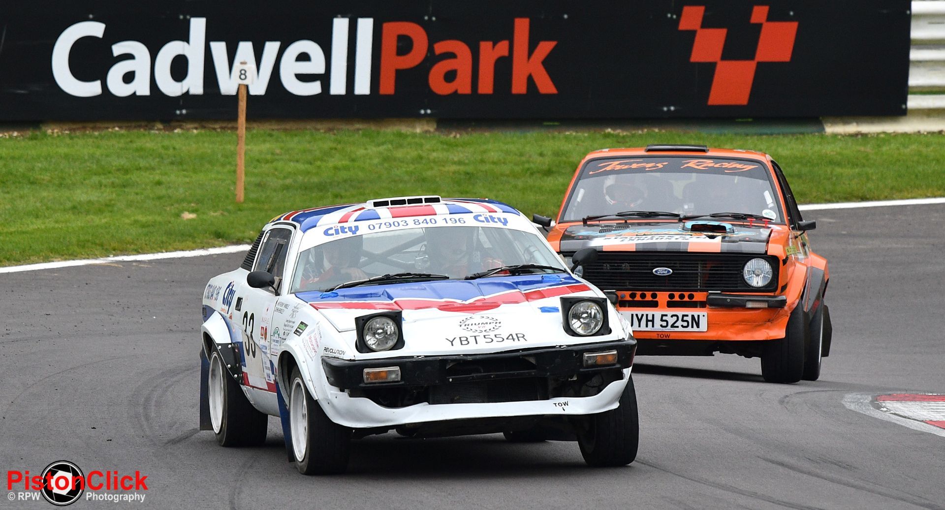 Rally cars at the Alan Healy Memorial Rally Cadwell Park part of the MGJ Circuit Rally Championship
