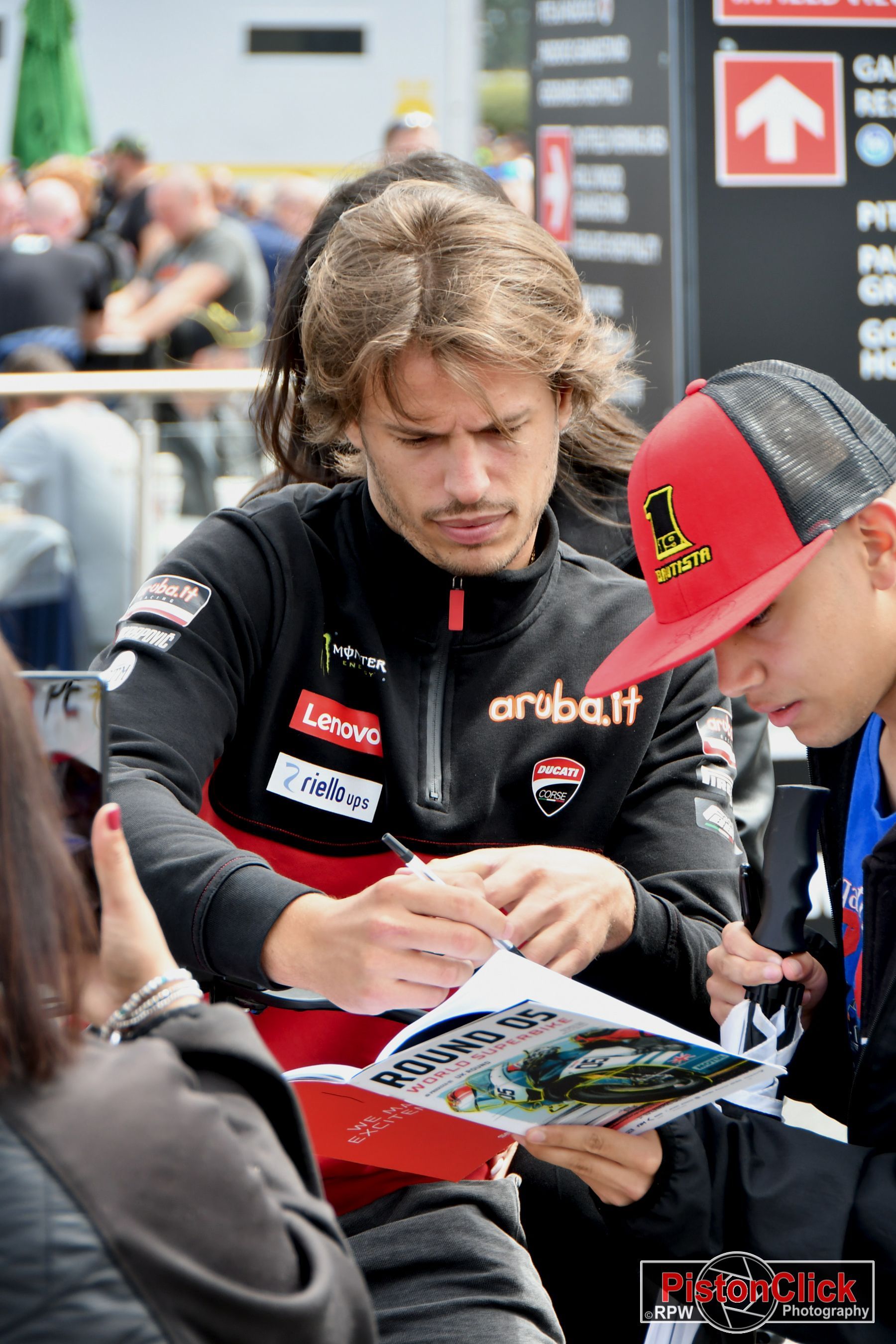 Nicolo Bulega at the WSBK races Donington Park UK 2024