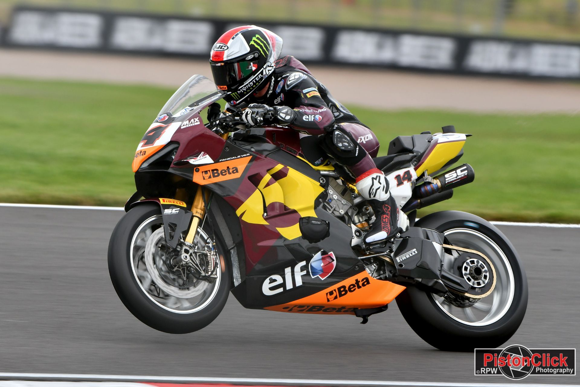 Sam Lowes at Donington Park for the British round of WSBK