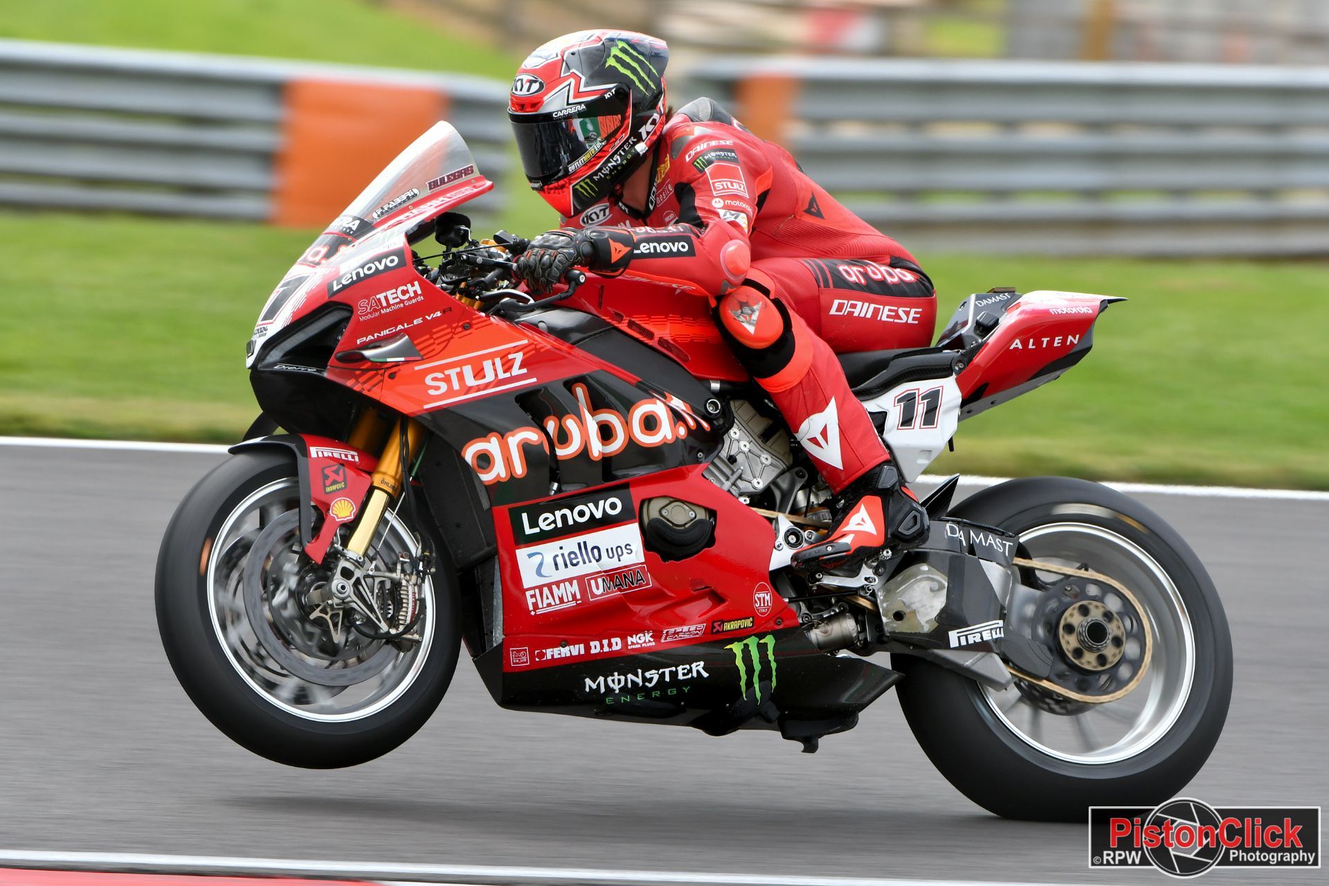 Nicolo Bulega at the WSBK races Donington Park UK 2024