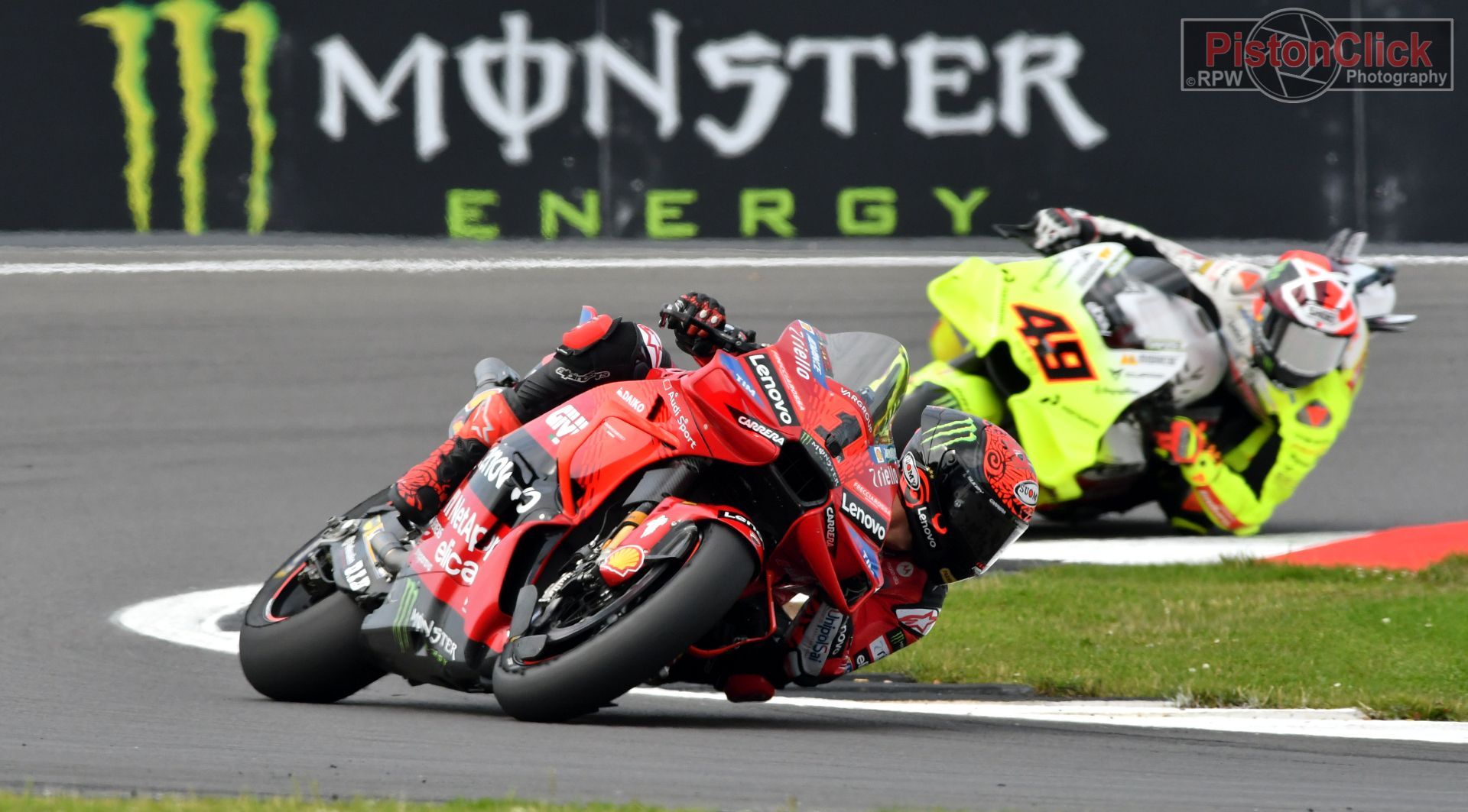 Taking photos at the Silverstone MotoGP