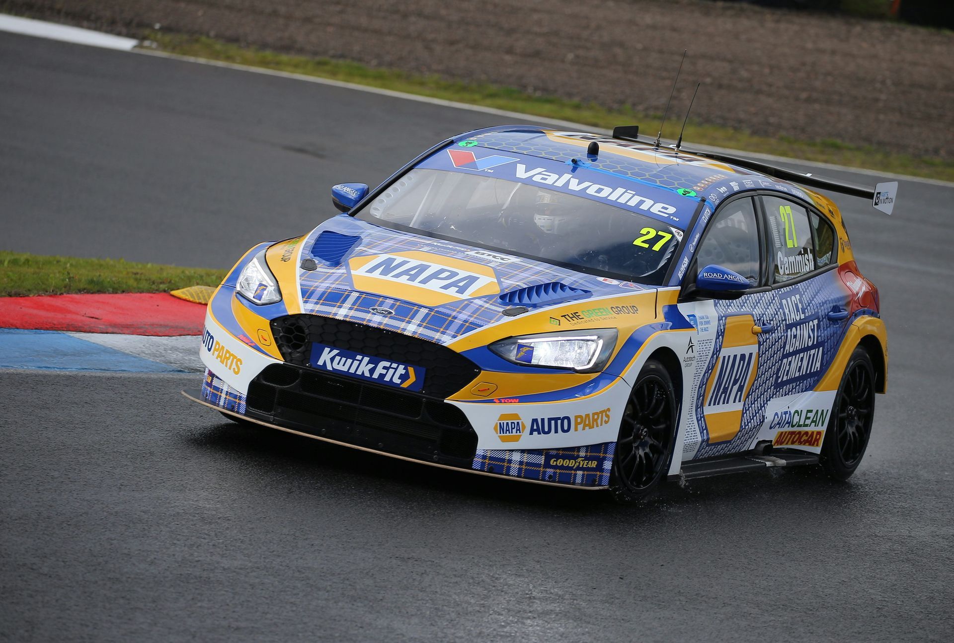 NAPA Racing UK tartan theme