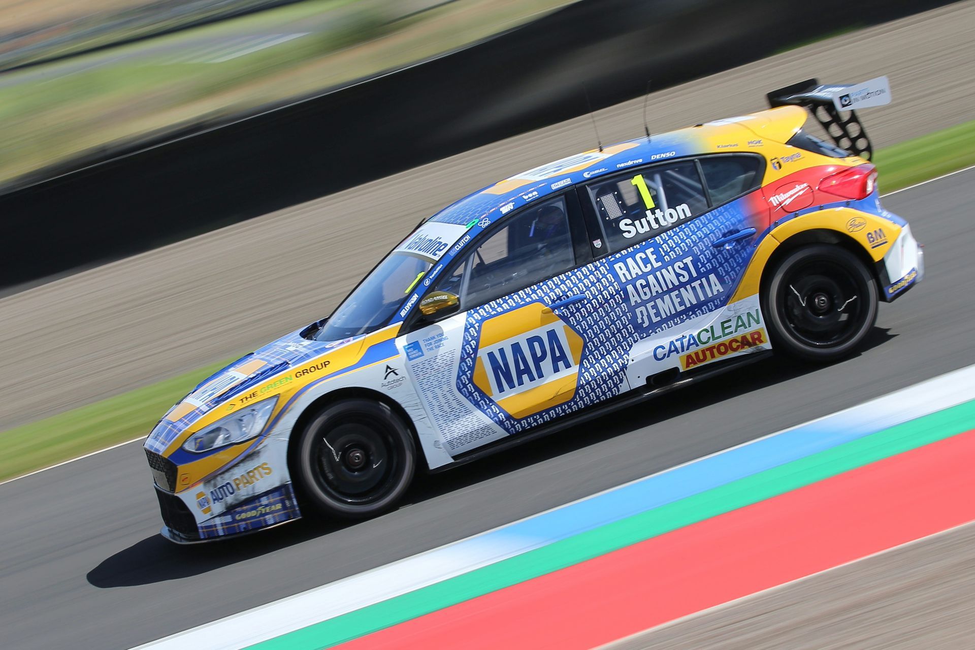 NAPA Racing UK tartan theme