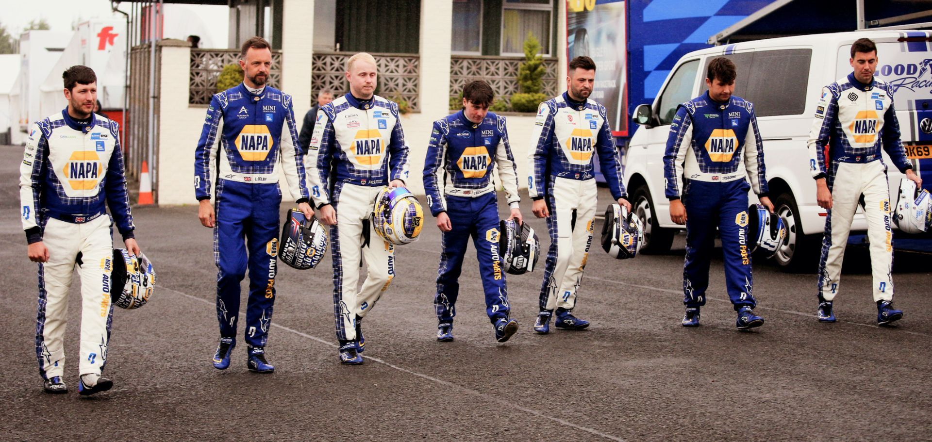 BTCC drivers at Knockhill