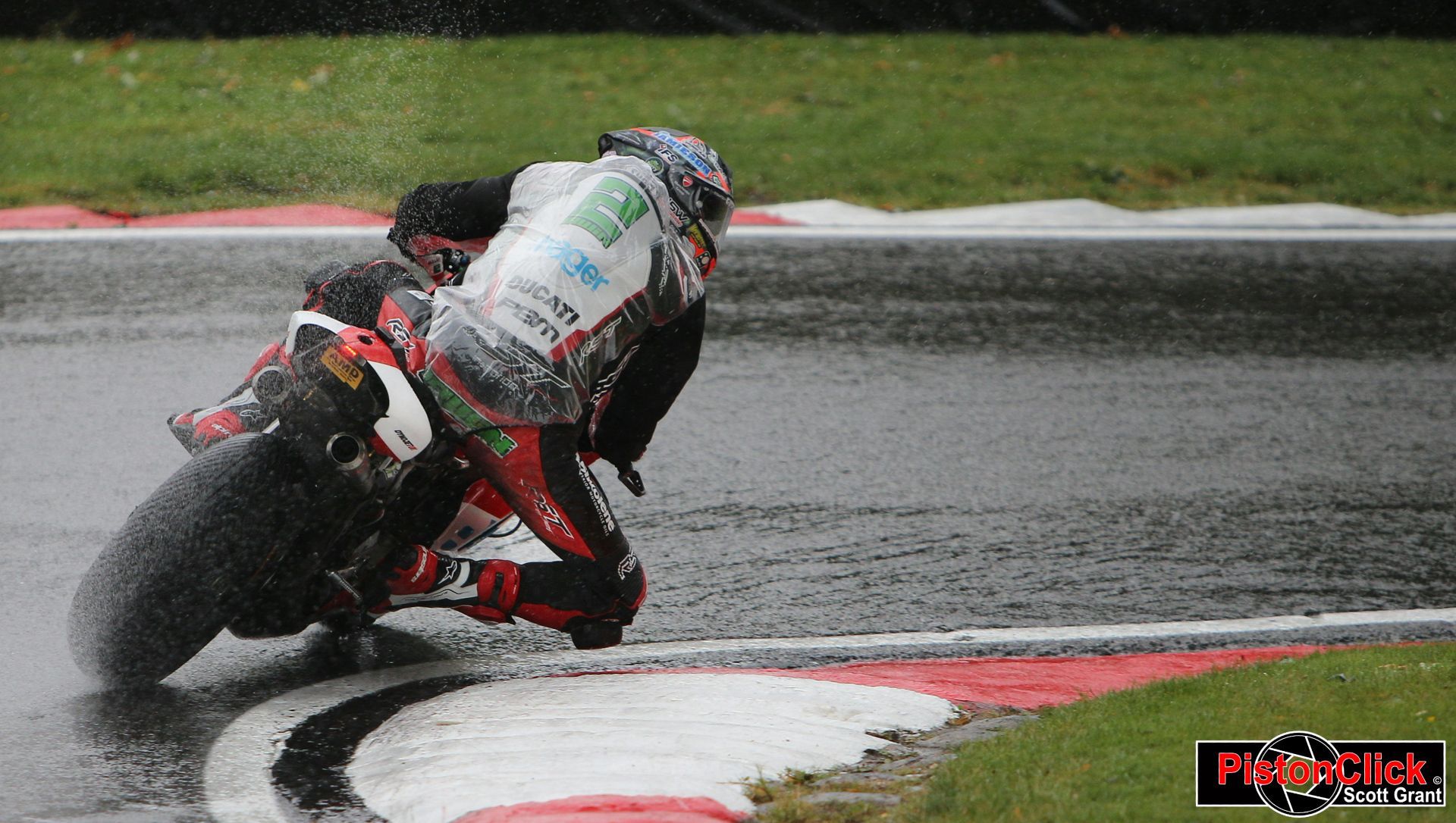 Glenn Irwin in the wet
