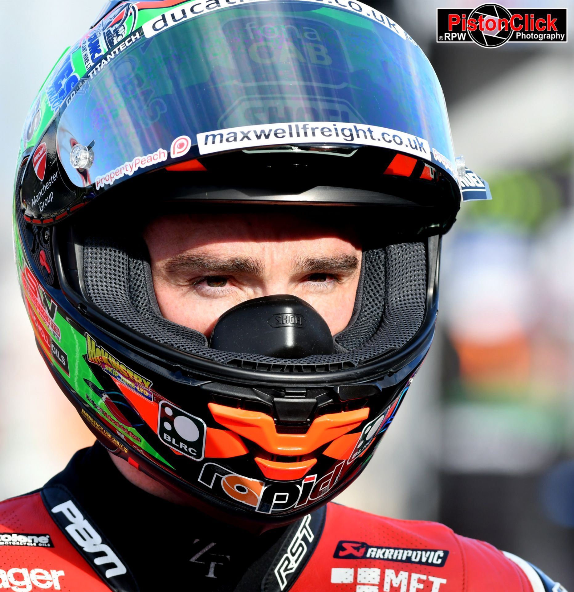 Glen Irwin at the British Super Bikes at Donington Park