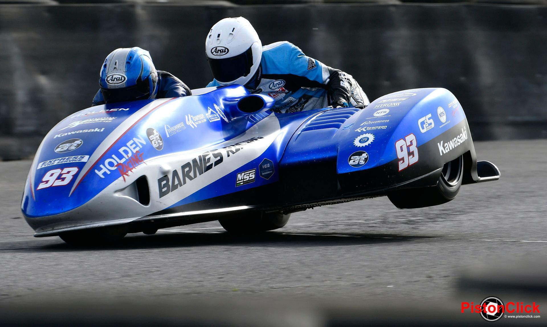 Sidecar Club racing at Darley Moor