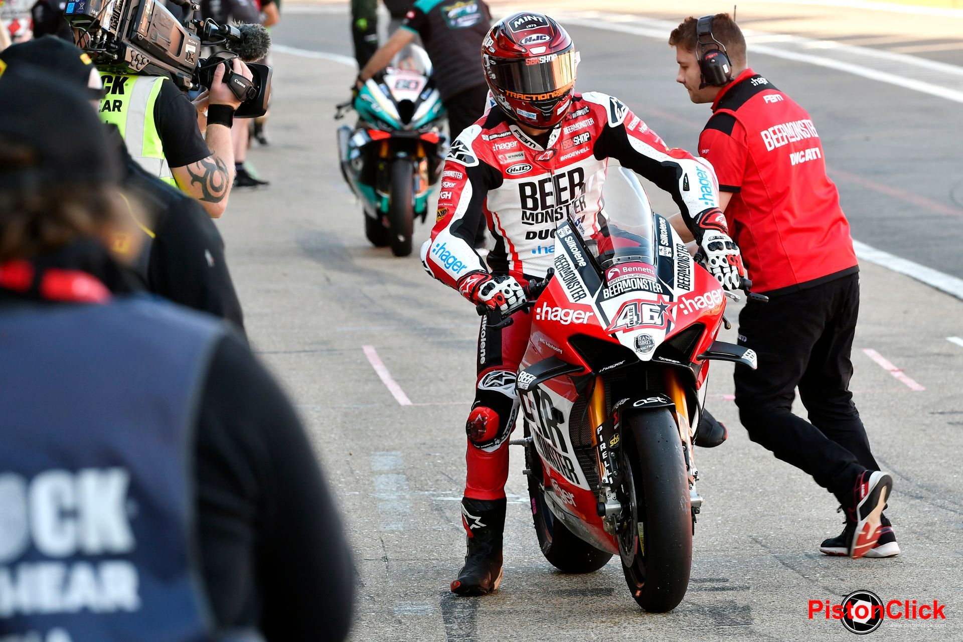 British Superbike Brands Hatch pits